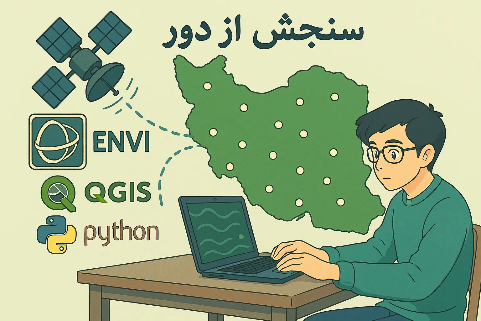 رشته سنجش از دور – معرفی جامع گرایش‌ها، دروس، نرم‌افزارها و دانشگاه‌های ارشد ۱۴۰۴